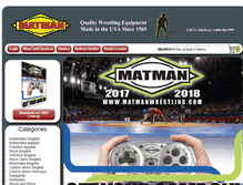 Tablet Screenshot of matmanwrestling.com